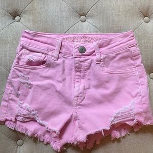 Pink American Eagle Jean Shorts